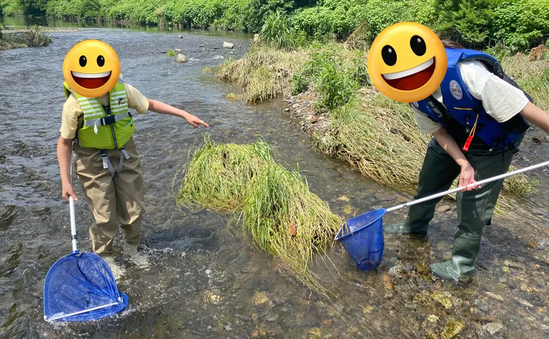 川で生き物探し体験！魚やカニ・エビ・水生昆虫を探して観察してみよう🐟のサブ写真4